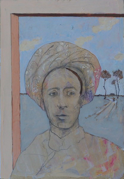 Bord cadre III - 21x30 - tempera